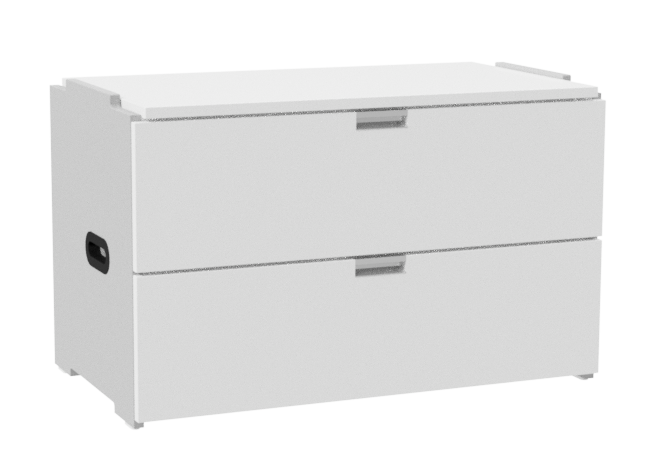 Urban 2 Drawer Stackable Chest, 36"W